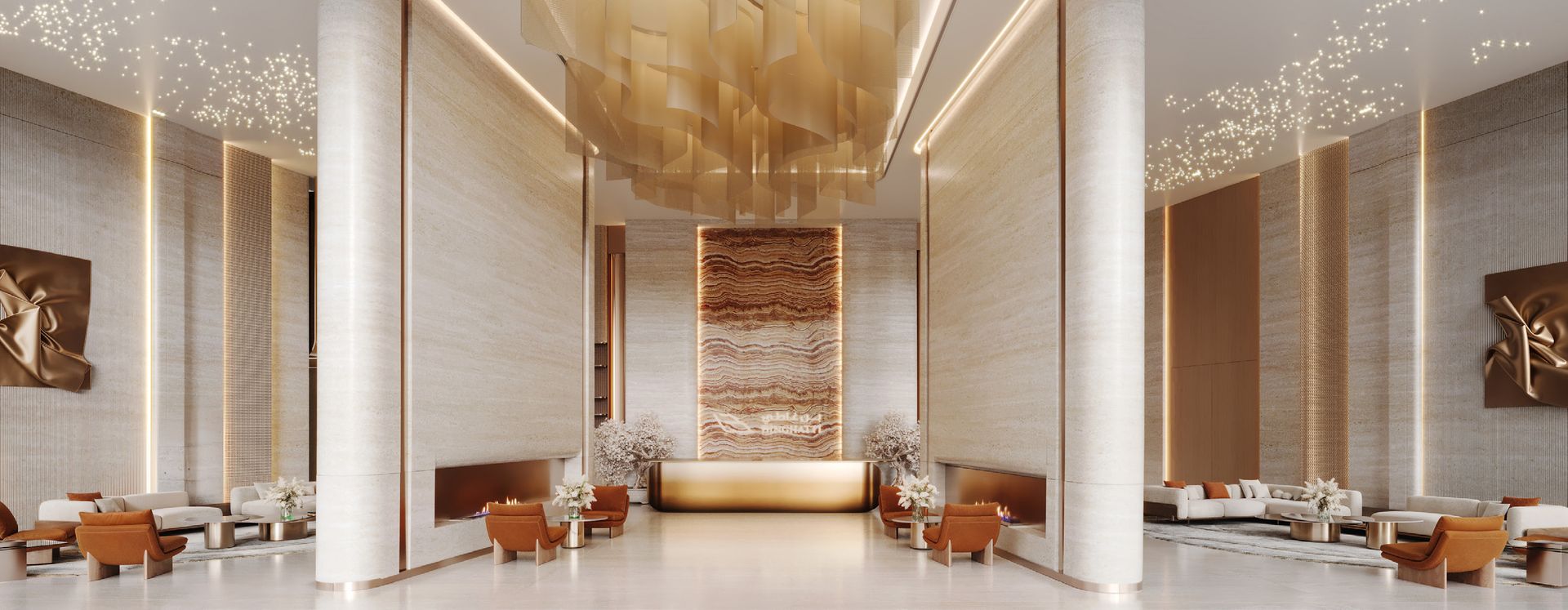 Binghatti Skyflame grand lobby