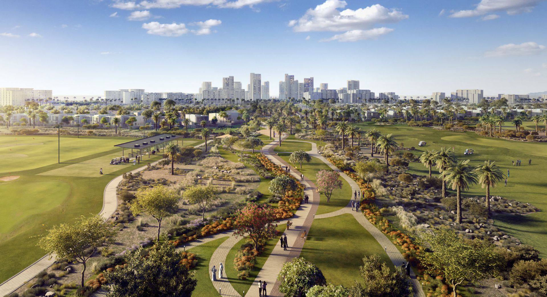 Aerial view of Emaar South community