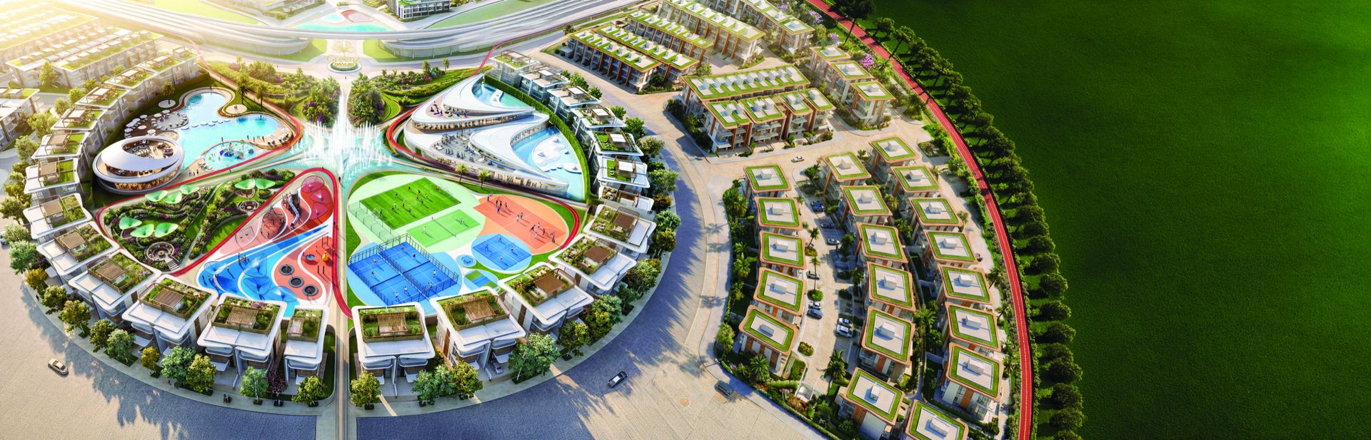 Greenz by Danube community aerial view
