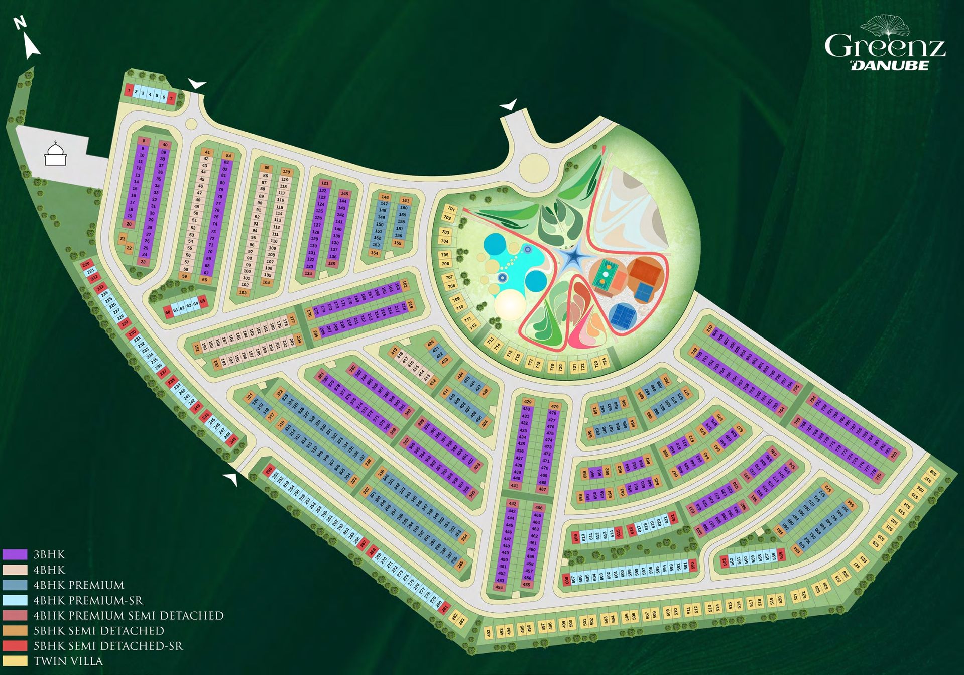 Greenz by Danube master plan