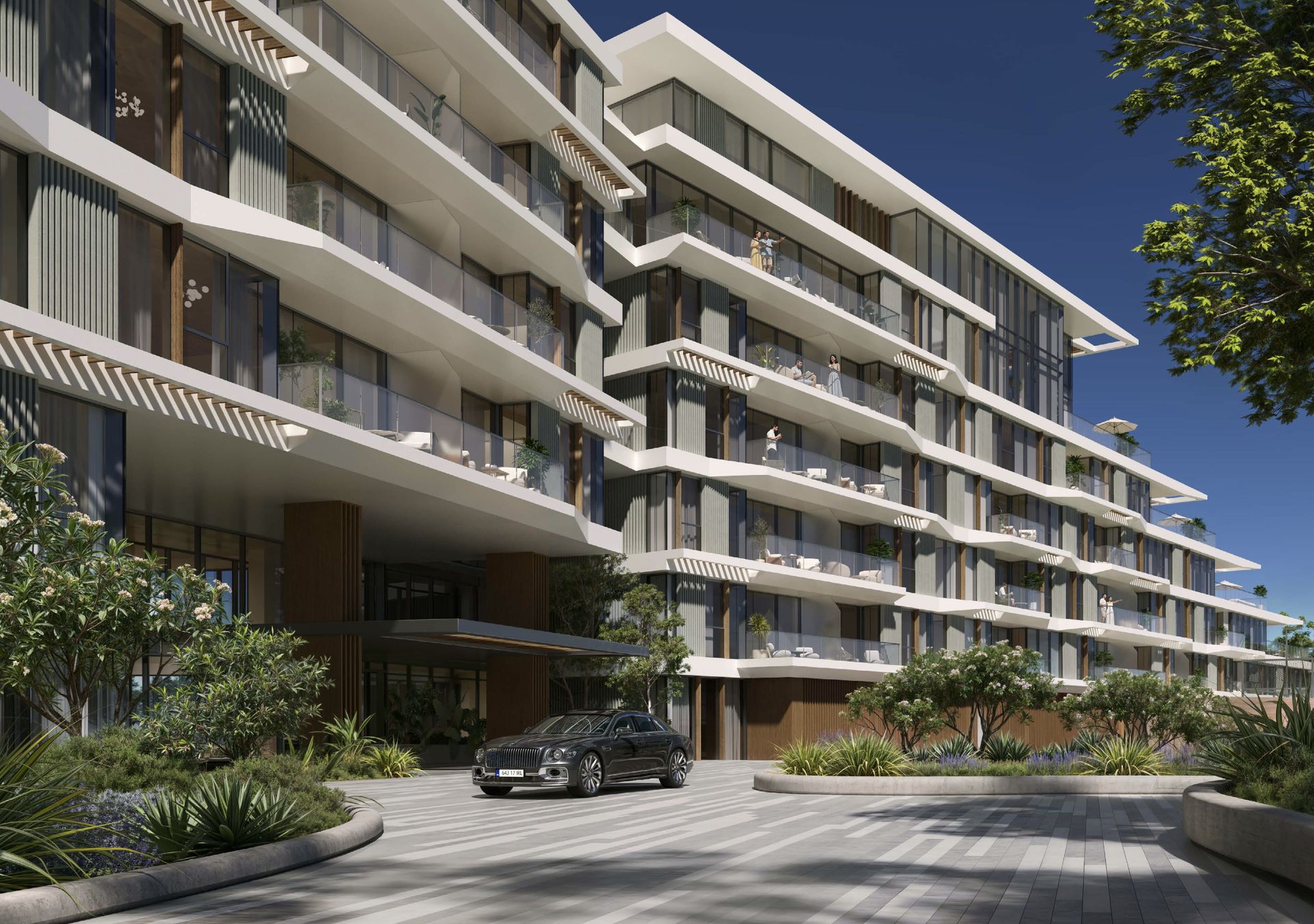 Palm Central — Porte-cochère arrival experience