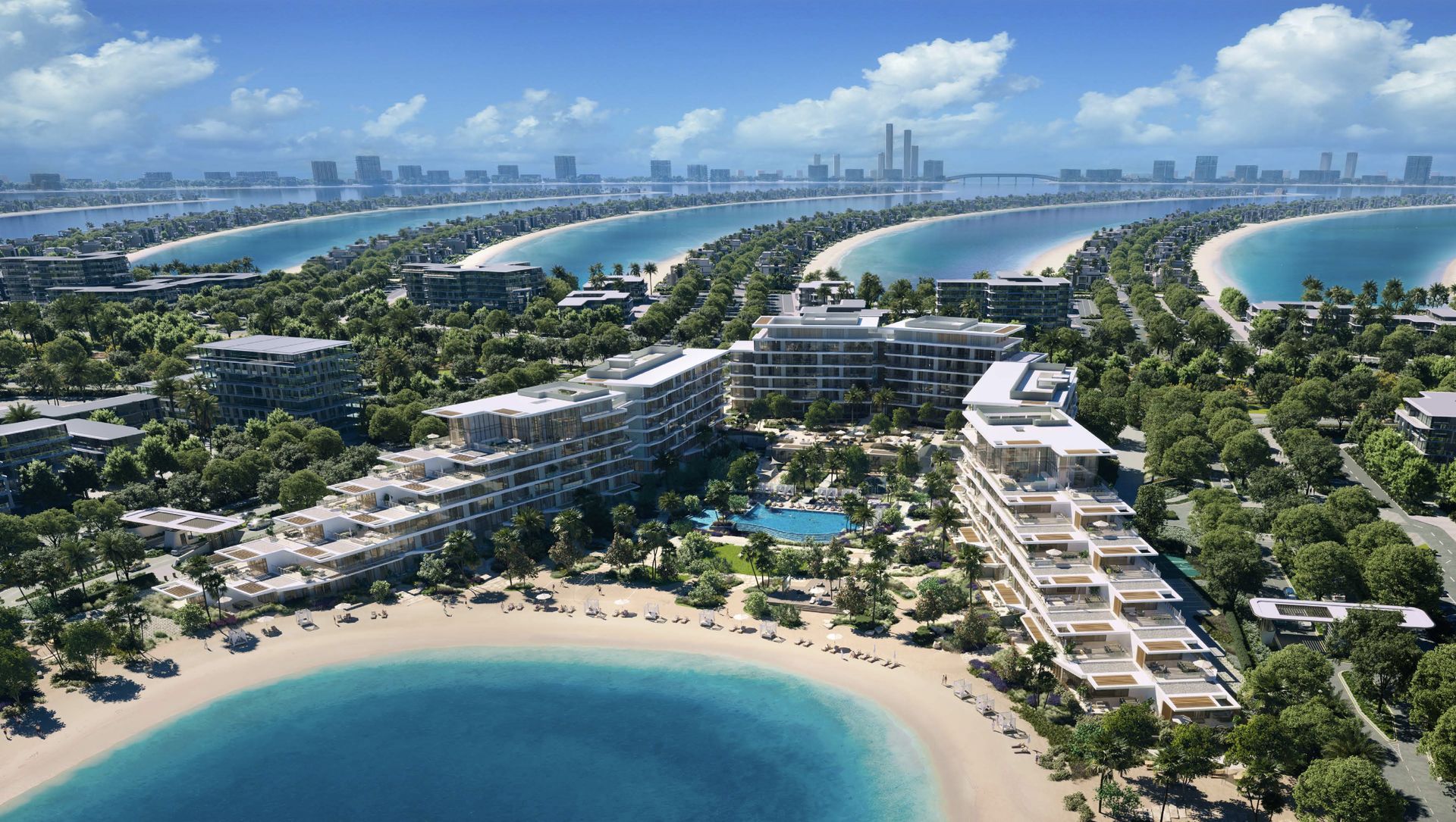 Palm Central Private Residences — Aerial view, Palm Jebel Ali, Dubai