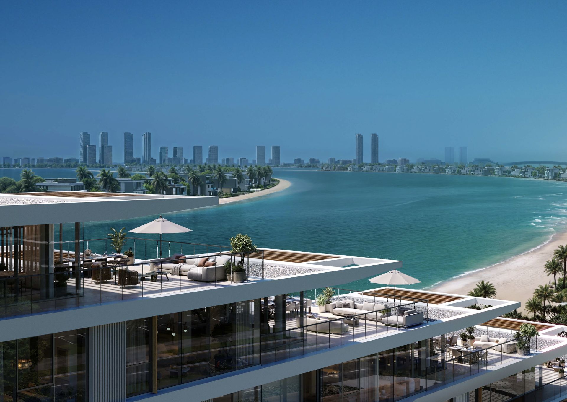 Palm Central — Terrace overlooking Arabian Gulf