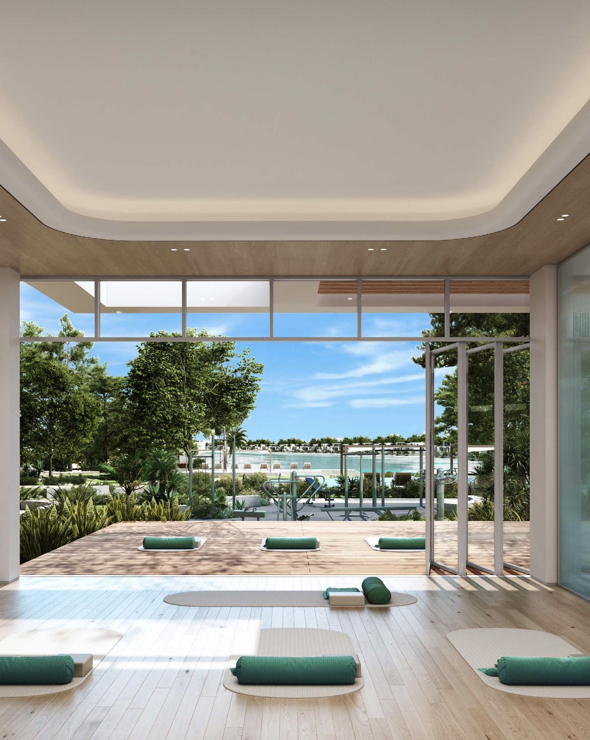 Palm Central — Wellness studio opening to gardens